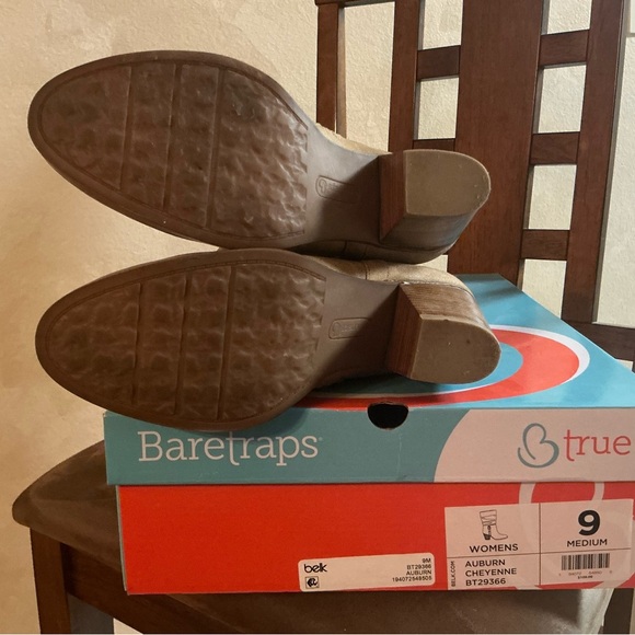 BareTraps Women's size 9 Auburn Cheyenne Mid Calf Heeled Boots - Picture 8 of 16